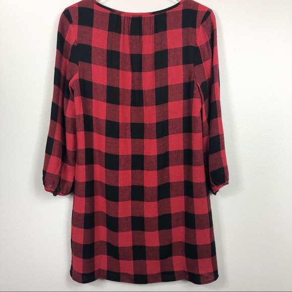 Madewell | Buffalo Check Wool Blend Tunic Dress - Picture 8 of 8